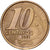 Brasil, 10 Centavos, 2001, Aço Cromado a Bronze, EF(40-45), KM:649.2