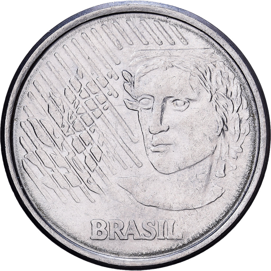 Brésil, 10 Centavos, 1997, Acier inoxydable, TTB, KM:633
