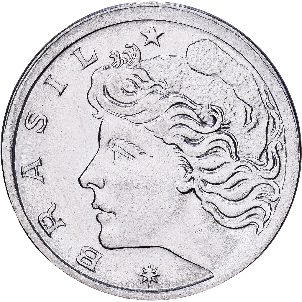Brazil, 2 Centavos, 1967, Stainless Steel, MS(63), KM:576.1