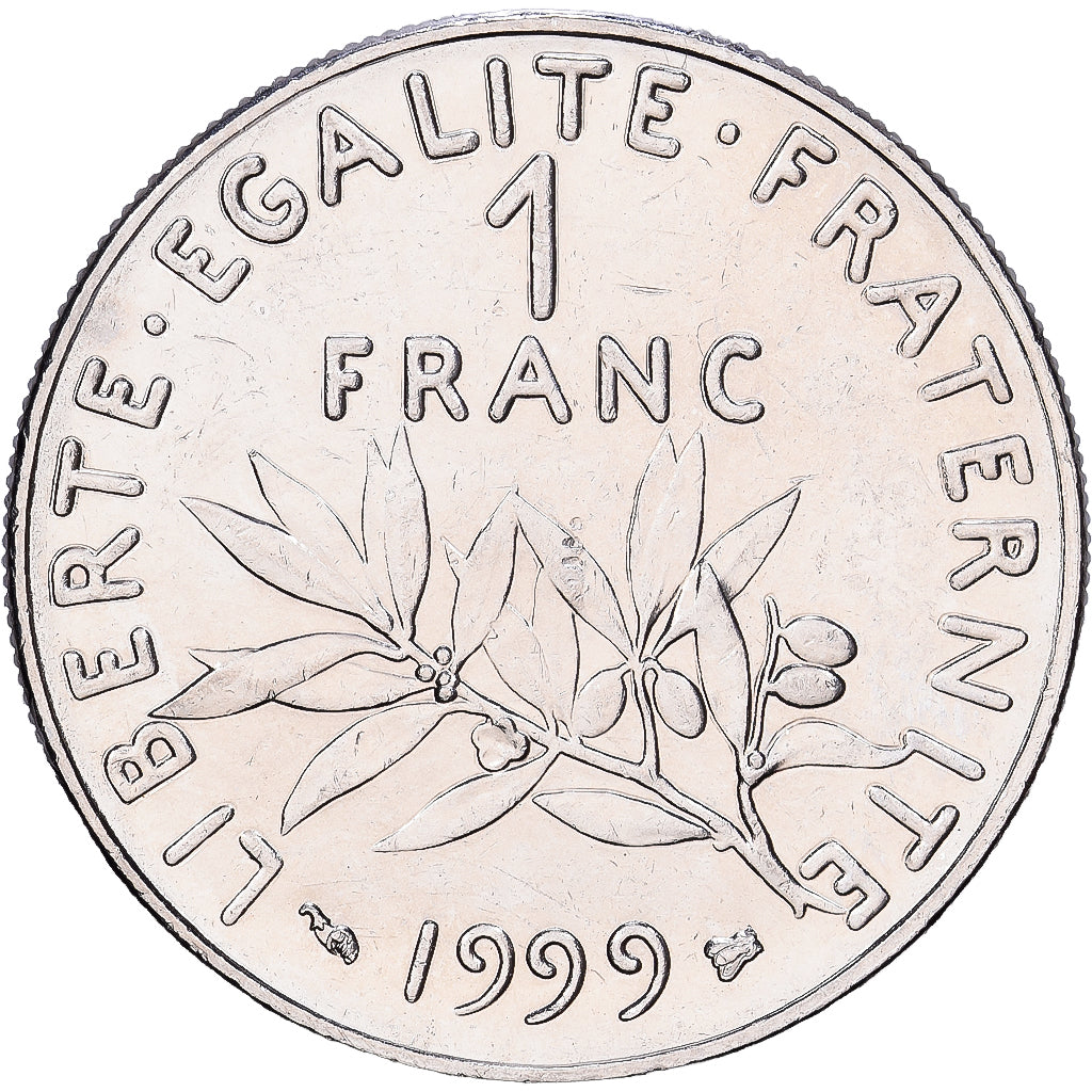 França, Franc, Semeuse, 1999, Paris, Níquel, AU(55-58), Gadoury:474, Le