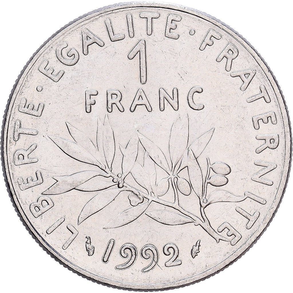 Francia, Franc, Semeuse, 1992, Paris, Níquel, EBC, Gadoury:474, Le Franc:F.226