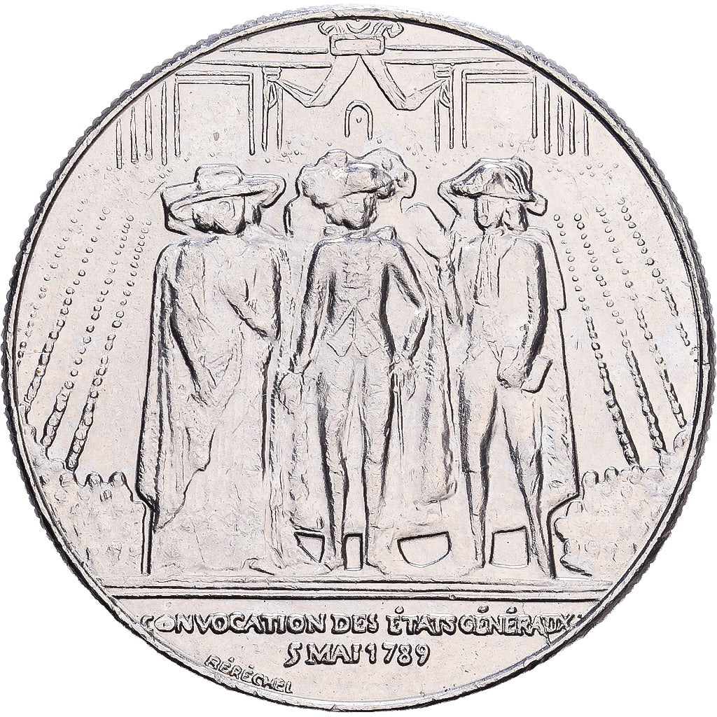 Frankrijk, Franc, États généraux, 1989, Nickel, PR, Gadoury:477, Le