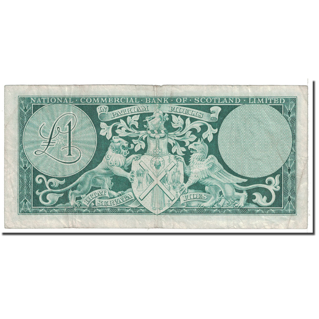 Biljet, Schotland, 1 Pound, 1966, 1966-01-04, KM:269a, TB