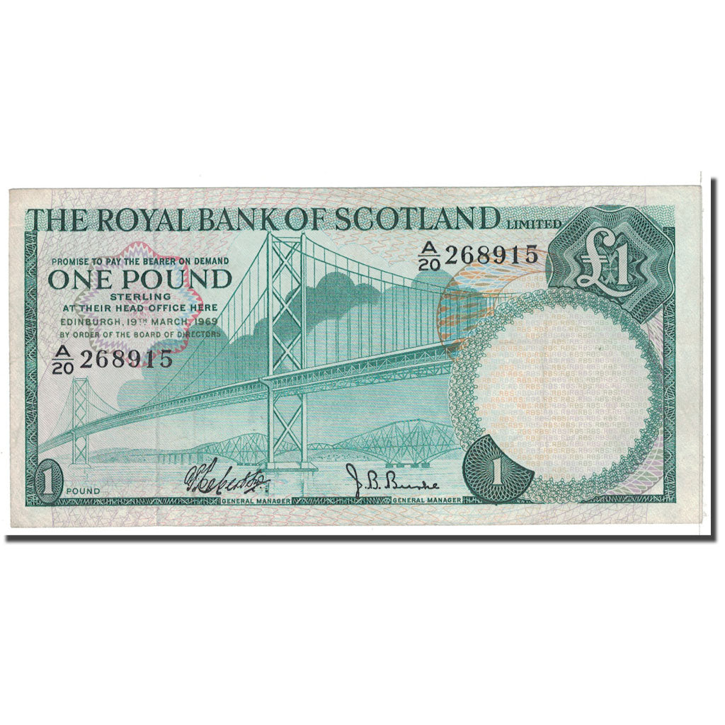 Banknote, Scotland, 1 Pound, 1969, 1969-03-19, KM:329a, VF(20-25)