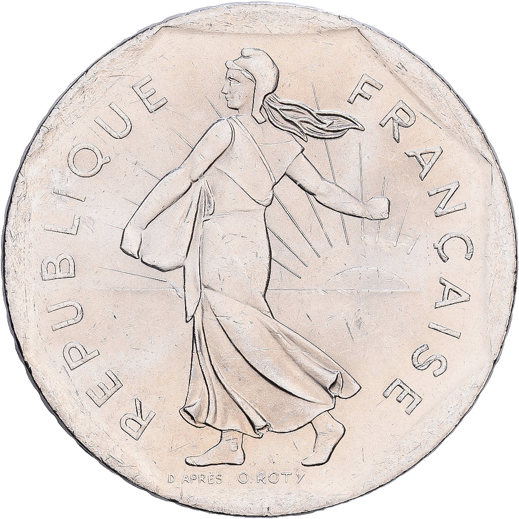 France, 2 Francs, Semeuse, 1993, Paris, Nickel, SUP, KM:942.2