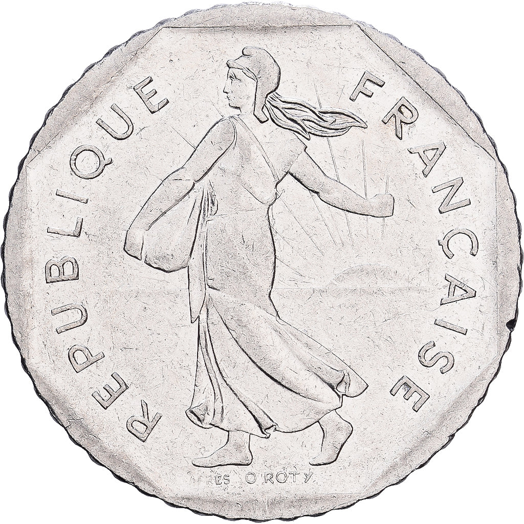 France, 2 Francs, Semeuse, 1982, Paris, Nickel, EF(40-45), Gadoury:547, Le
