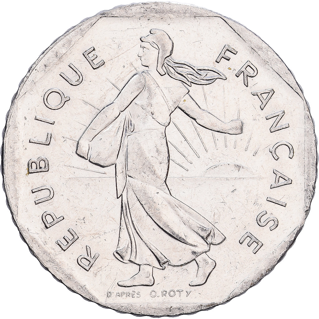 France, 2 Francs, Semeuse, 1998, Paris, Nickel, AU(55-58), KM:942.2