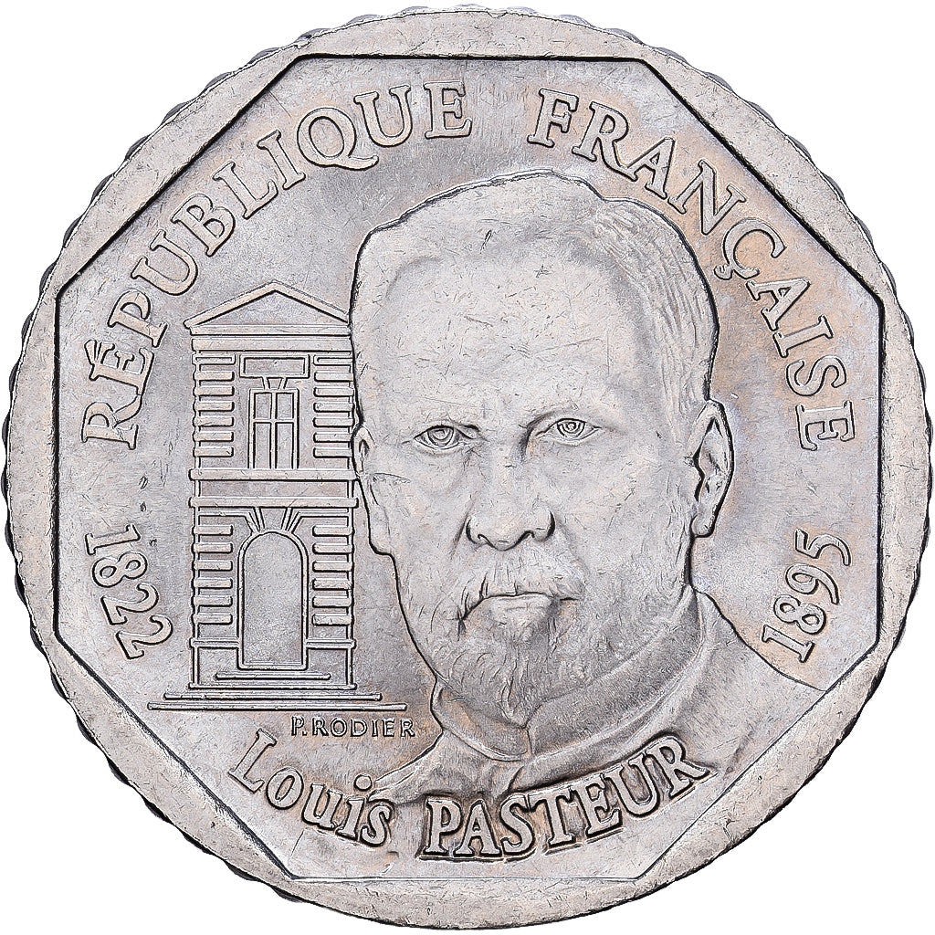 France, 2 Francs, Pasteur, 1995, Paris, Nickel, SUP, Gadoury:549, Le Franc:274