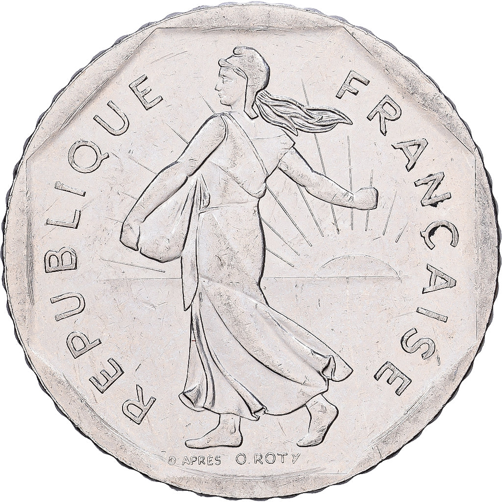 France, 2 Francs, Semeuse, 1996, Paris, Nickel, SUP, Gadoury:549, Le Franc:274