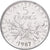 France, 5 Francs, Semeuse, 1987, Paris, Nickel Clad Copper-Nickel, EF(40-45)