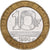 Francia, 10 Francs, Génie, 1990, Paris, Bimetálico, MBC, Gadoury:827, KM:964.1