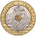 France, 20 Francs, Mont Saint Michel, 1995, Paris, Tri-Metallic, SUP