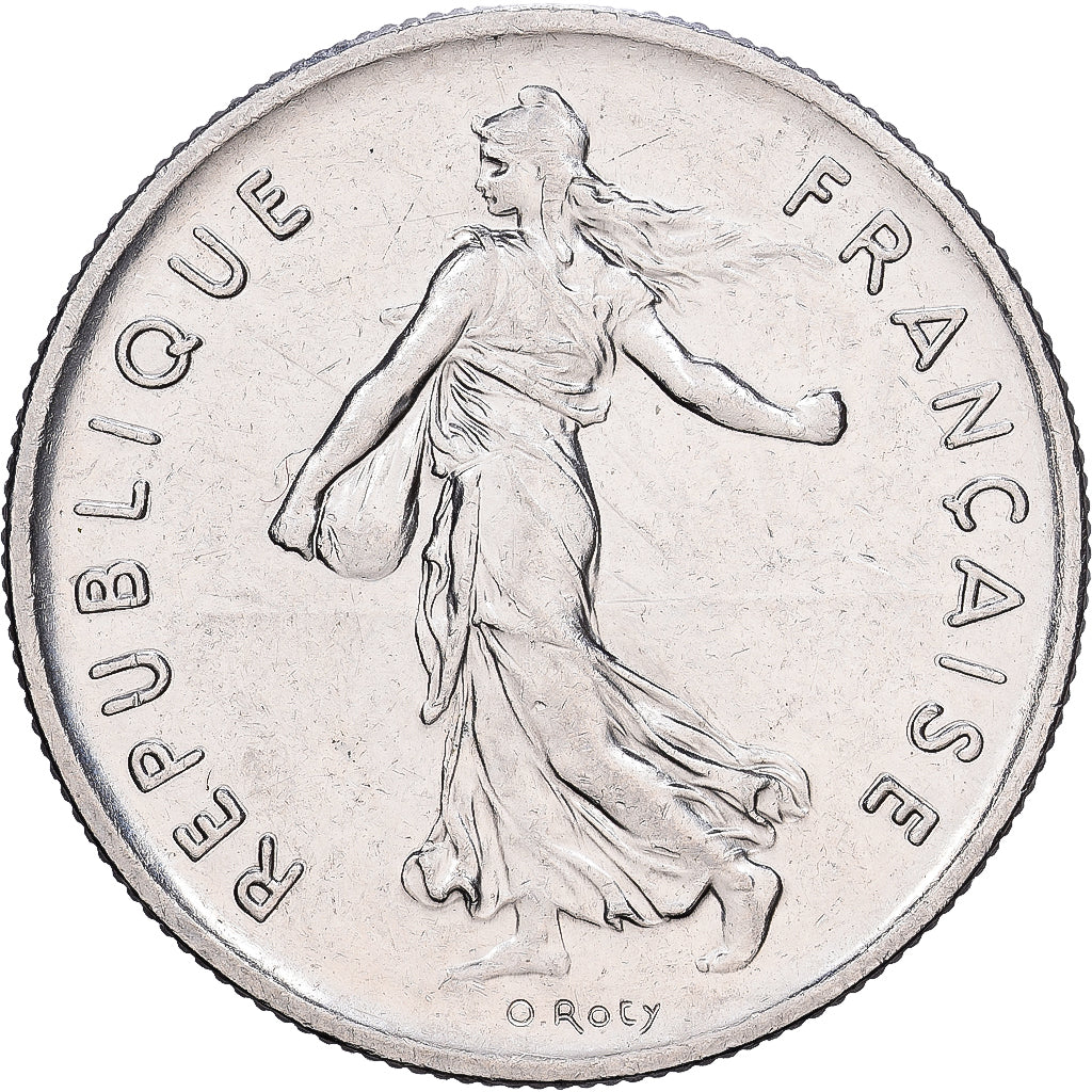 Frankrijk, 5 Francs, Semeuse, 1994, Paris, Nickel Clad Copper-Nickel, PR