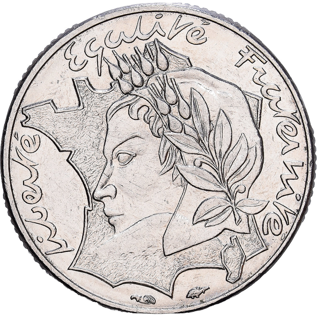Frankrijk, 10 Francs, Jimenez, 1986, Paris, Nickel, PR, Gadoury:824, Le