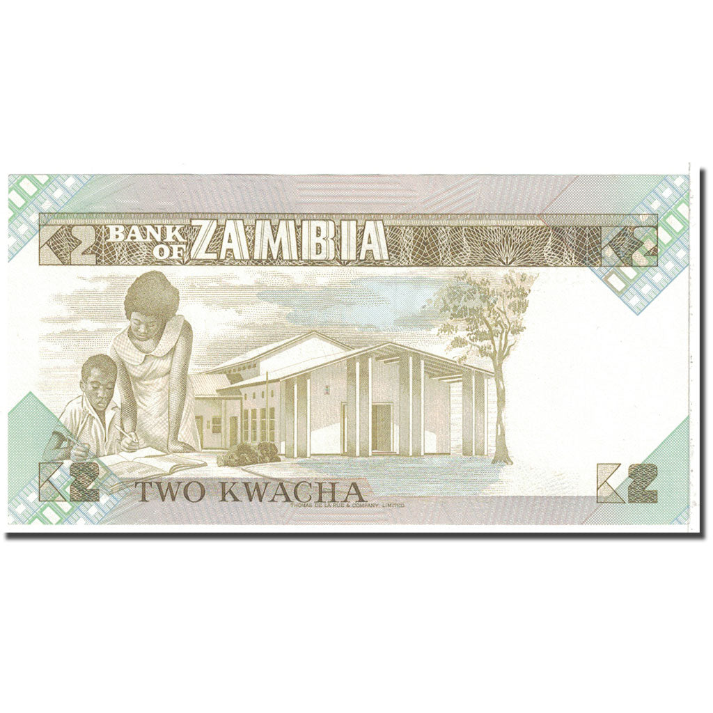 Banknote, Zambia, 2 Kwacha, 1980, KM:24c, UNC(65-70)