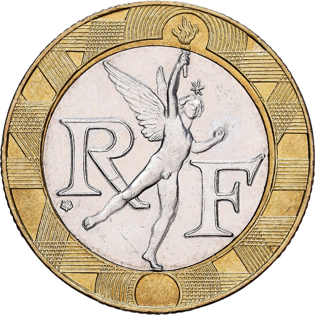 Francia, 10 Francs, Génie, 2000, Paris, Bimetálico, EBC, Gadoury:827, Le