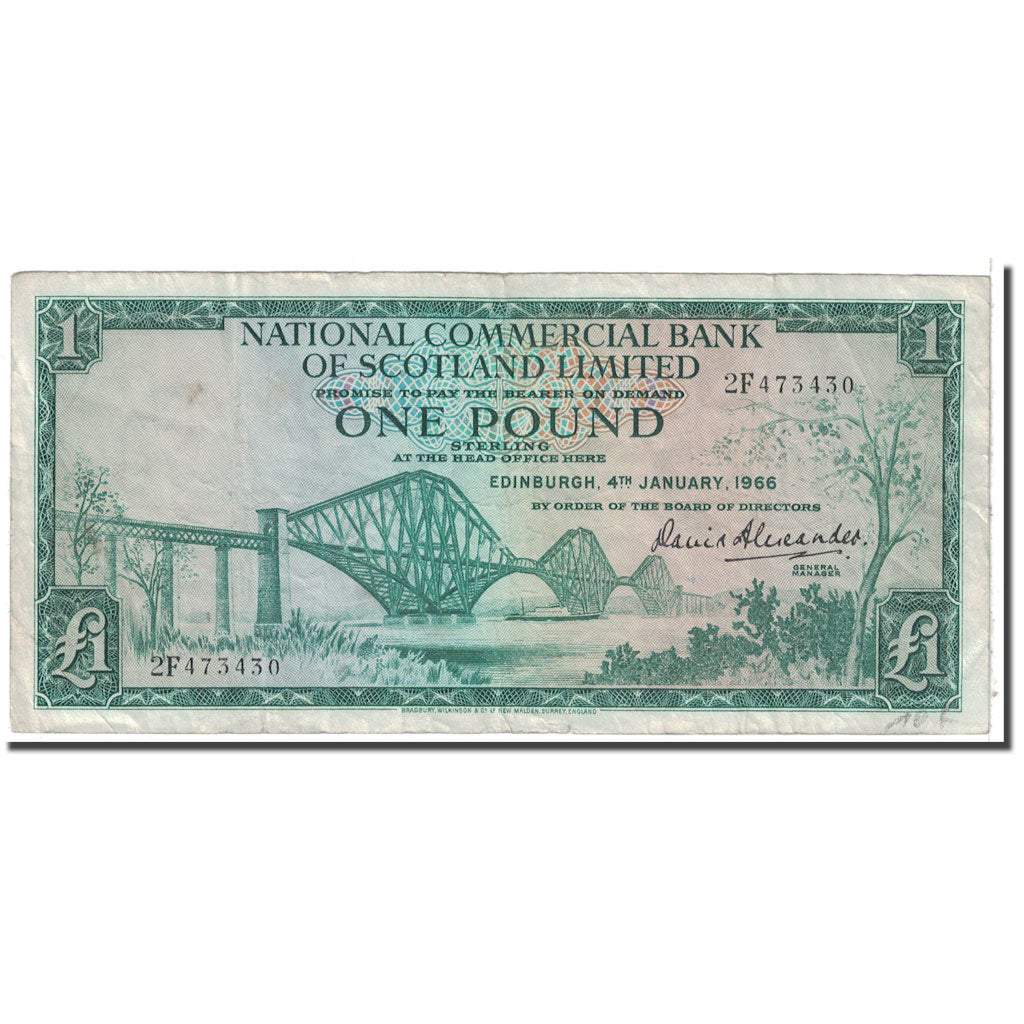 Banknote, Scotland, 1 Pound, 1966, 1966-01-04, KM:269a, EF(40-45)
