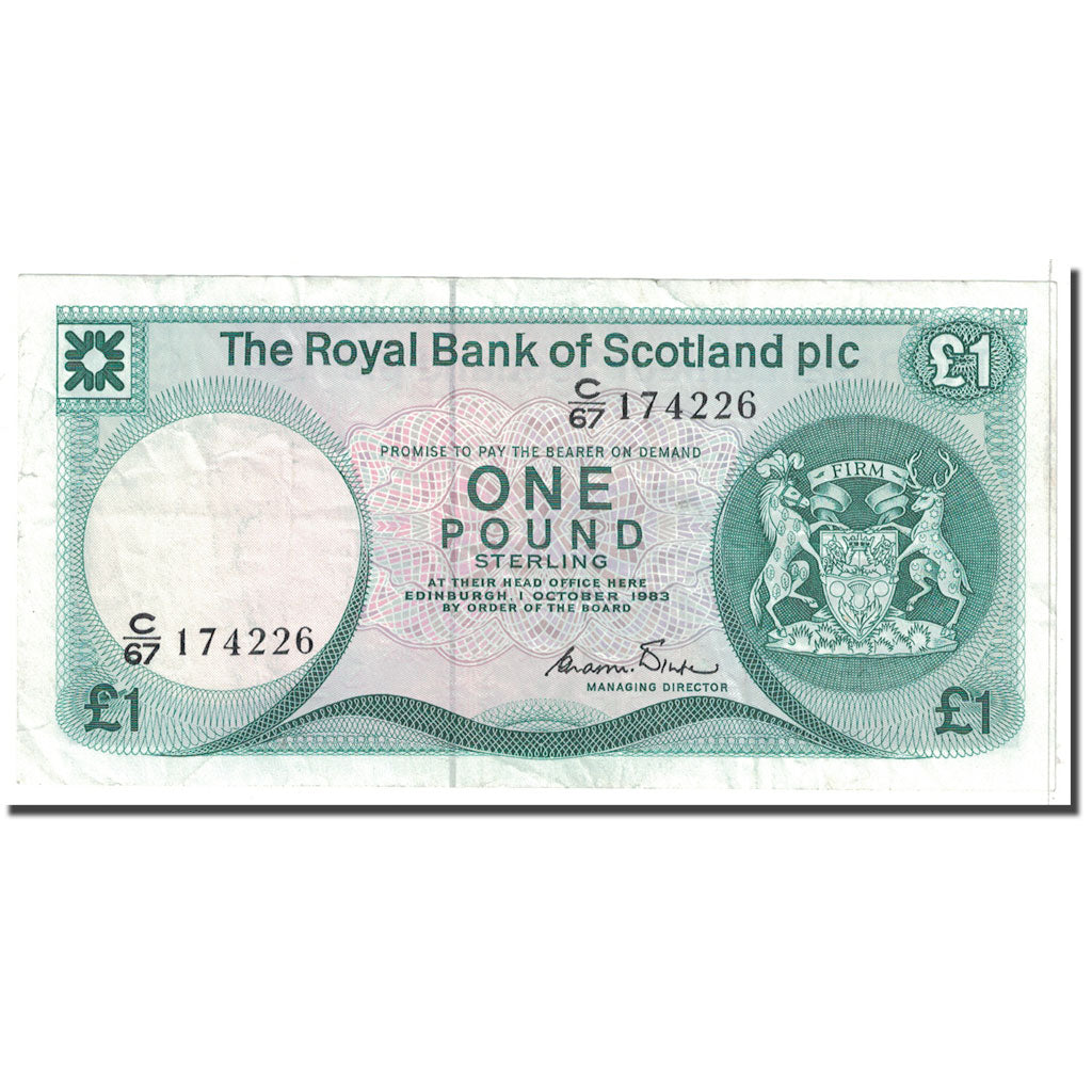Banconote, Scozia, 1 Pound, 1983, 1983-10-01, KM:341b, BB