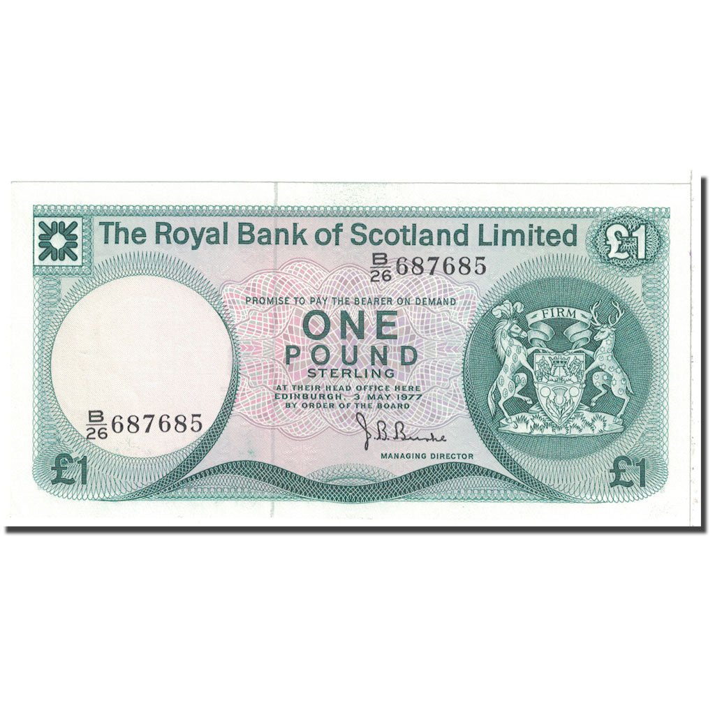 Banknote, Scotland, 1 Pound, 1977, 1977-05-03, KM:111c, UNC(63)