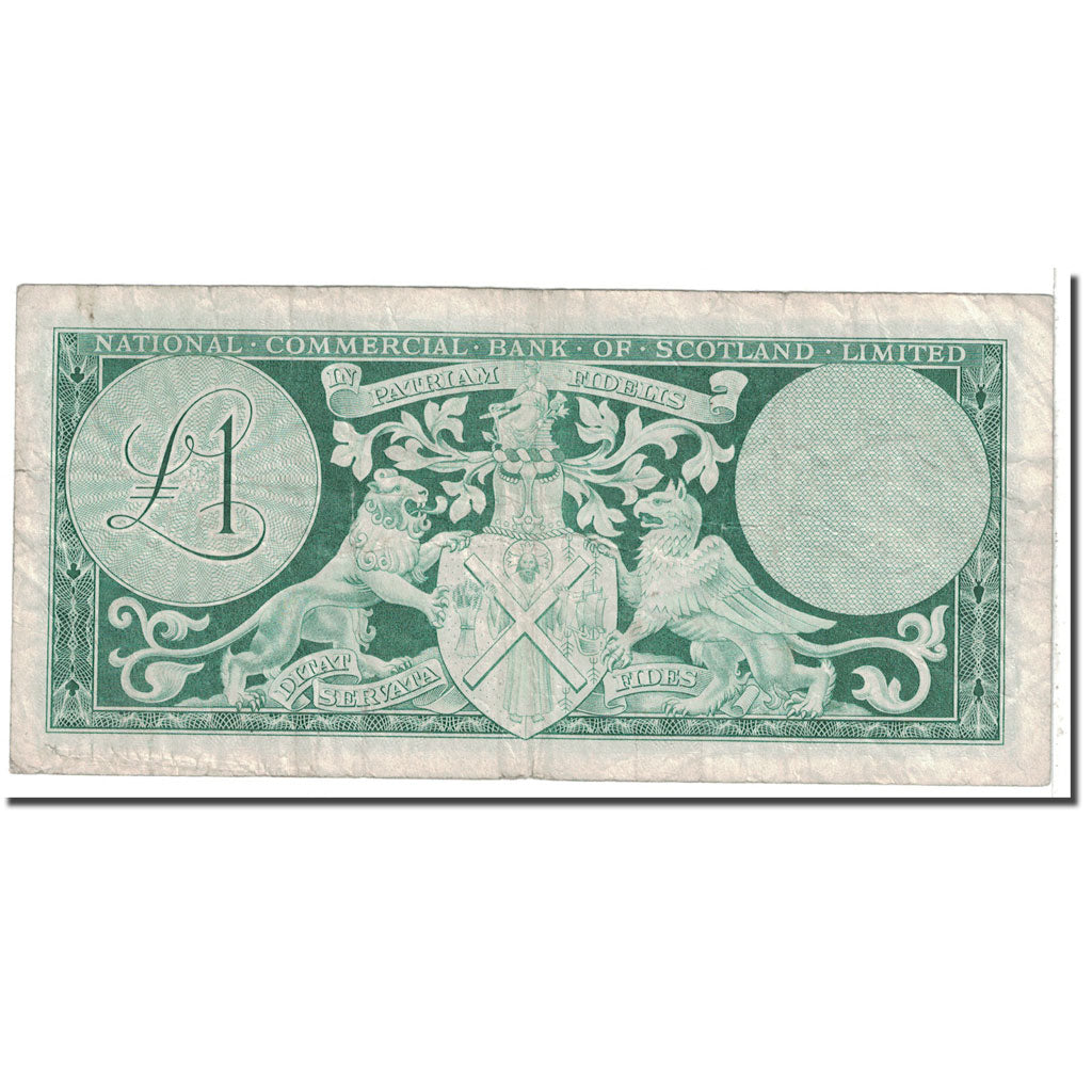 Biljet, Schotland, 1 Pound, 1964, 1964-10-01, KM:269a, TB