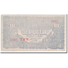 Banknote, Indonesia, 10 Rupiah, 1948, 1948-01-01, KM:S190b, AU(50-53)