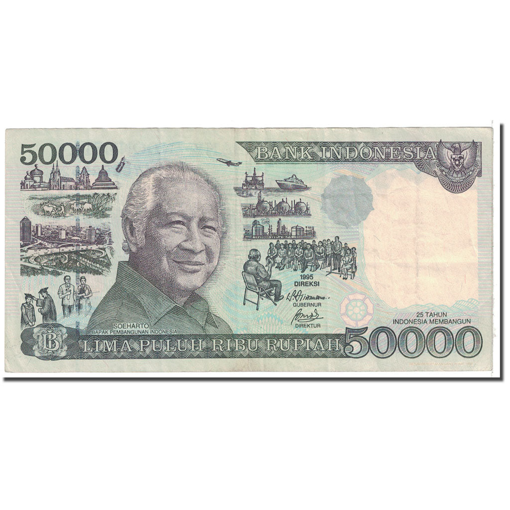 Banknote, Indonesia, 50,000 Rupiah, 1995, KM:136a, EF(40-45)