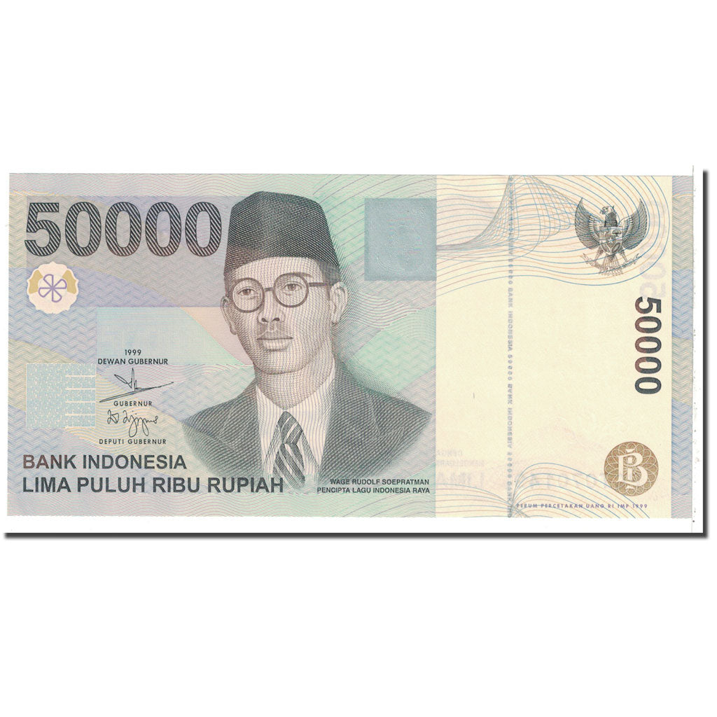 Banknote, Indonesia, 50,000 Rupiah, 1999, KM:139a, UNC(63)
