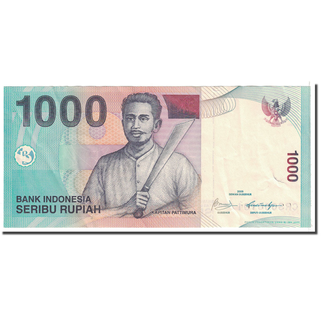 Banknote, Indonesia, 1000 Rupiah, 2009, KM:141j, EF(40-45)