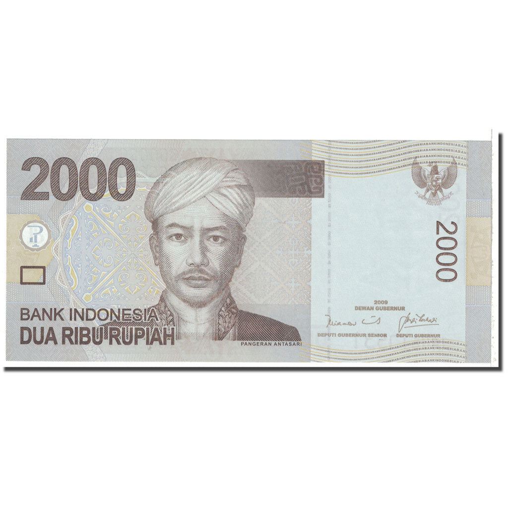 Banknote, Indonesia, 2000 Rupiah, 2009, KM:148a, AU(55-58)