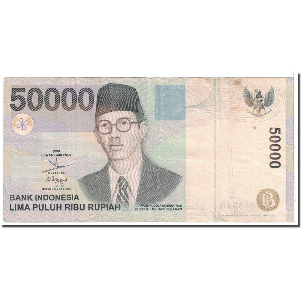 Banknote, Indonesia, 50,000 Rupiah, 1999, KM:139a, EF(40-45)