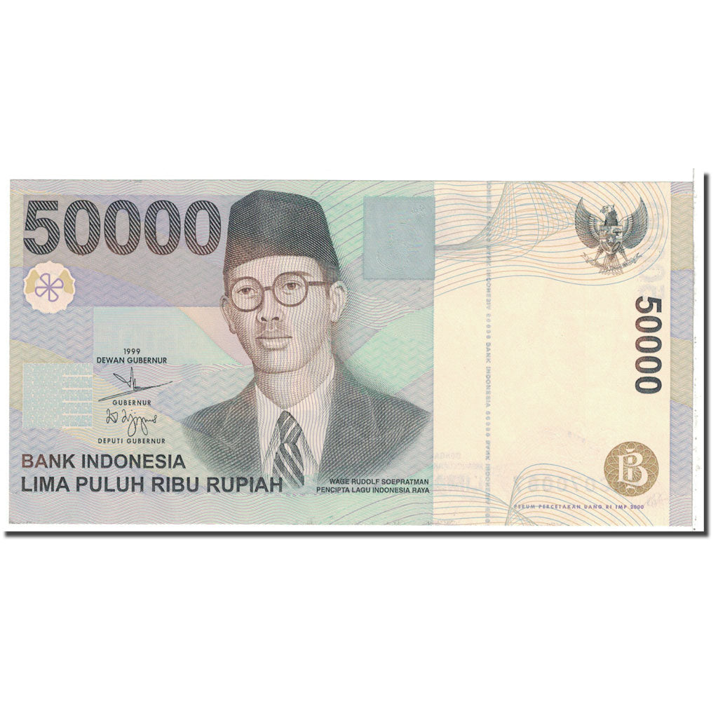 Geldschein, Indonesien, 50,000 Rupiah, 1999, KM:139a, SS