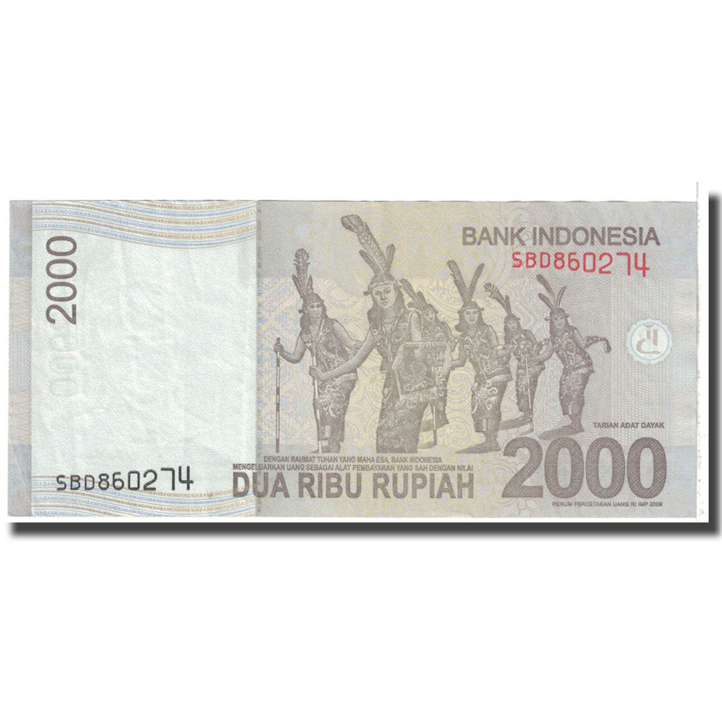Geldschein, Indonesien, 2000 Rupiah, 2009, KM:148a, SS+