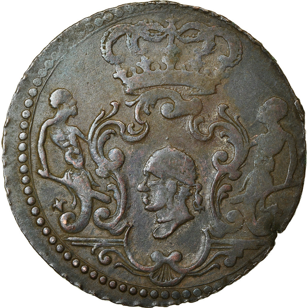 République Corse, Général Pasquale Paoli, 4 Soldi, 1765, Murato, Billon, TTB