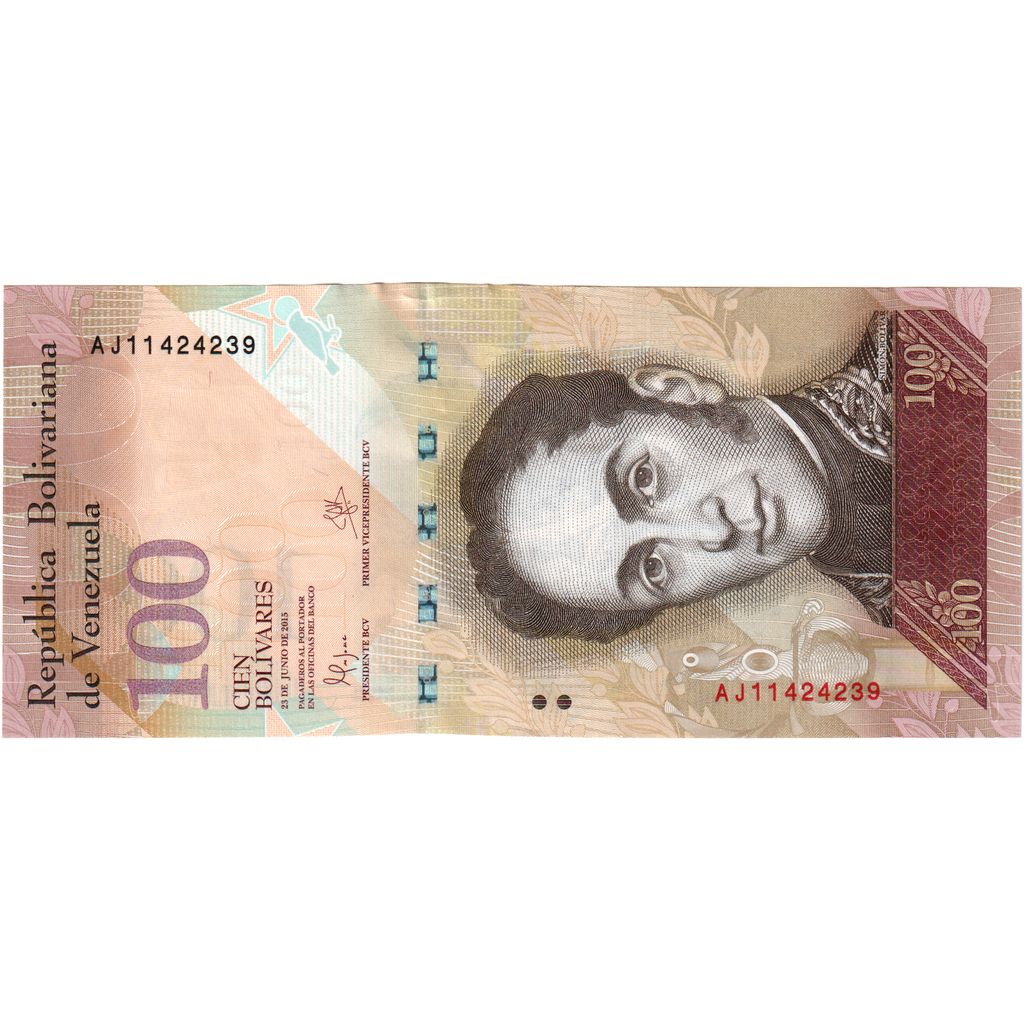 Venezuela, 100 Bolivares, 2015, 2015-06-23, AU(55-58)