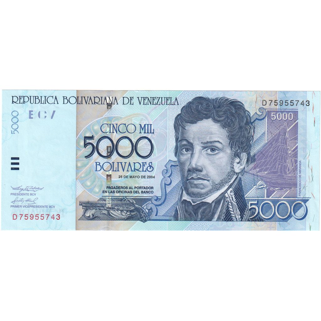 Venezuela, 5000 Bolivares, 2004-05-25, FDS