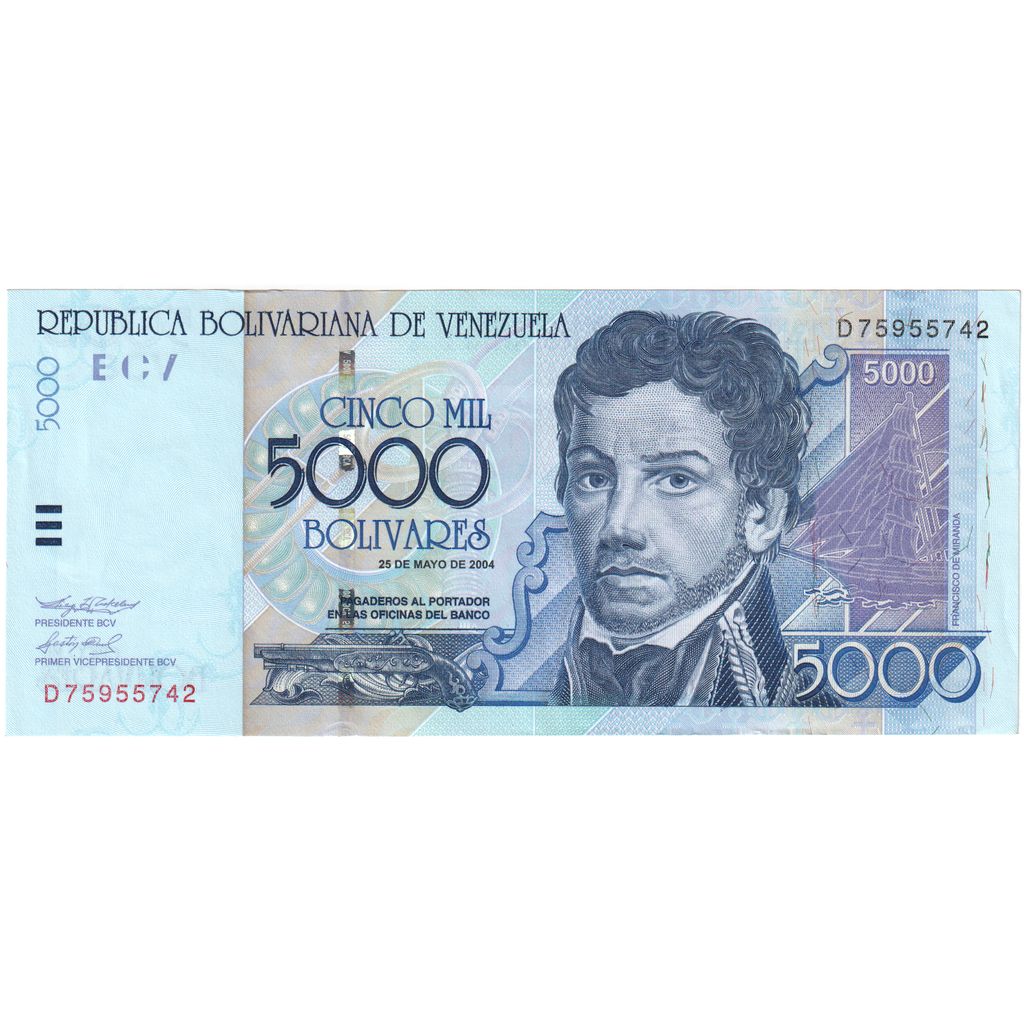 Venezuela, 5000 Bolivares, 2004-05-25, FDS