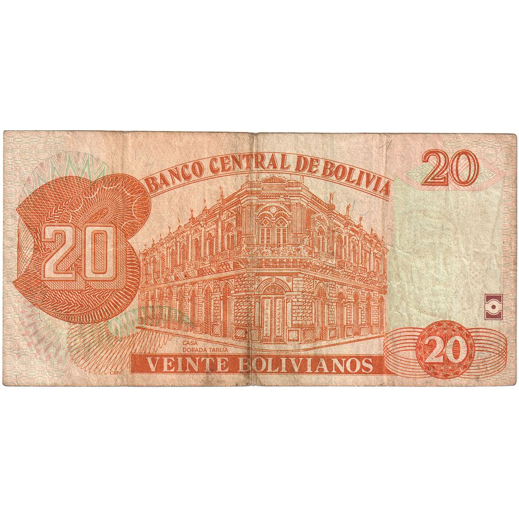 Bolivia, 20 Bolivianos, 1986, 1986-11-28, KM:205a, BB