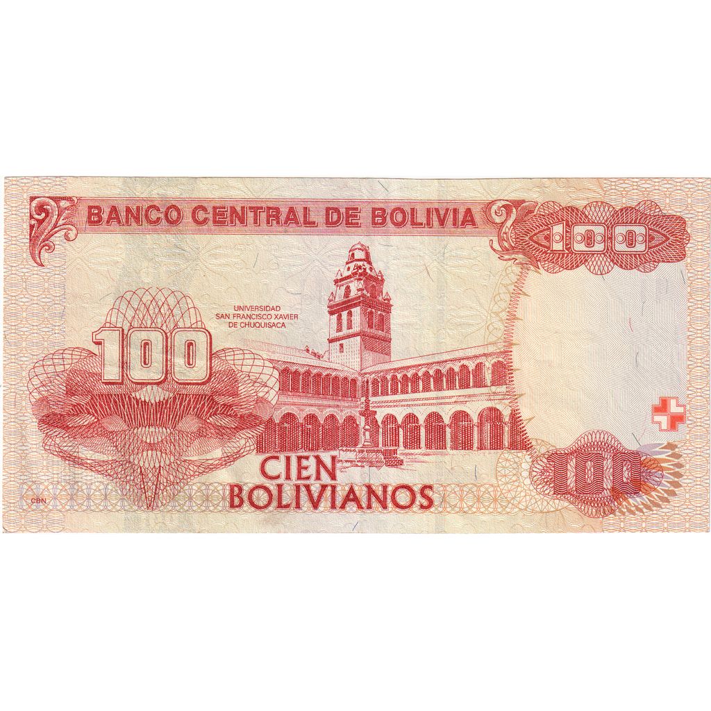 100 Bolivianos, 1986, Bolivia, 1986-11-28, KM:231, MBC+