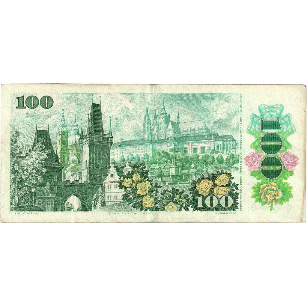 Tschechoslowakei, 100 Korun, 1989, KM:97, SS