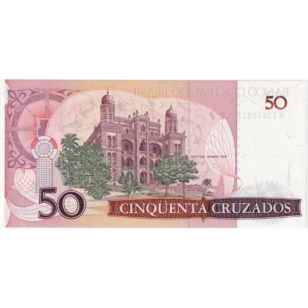 Brasilien, 50 Cruzados, KM:210a, UNZ