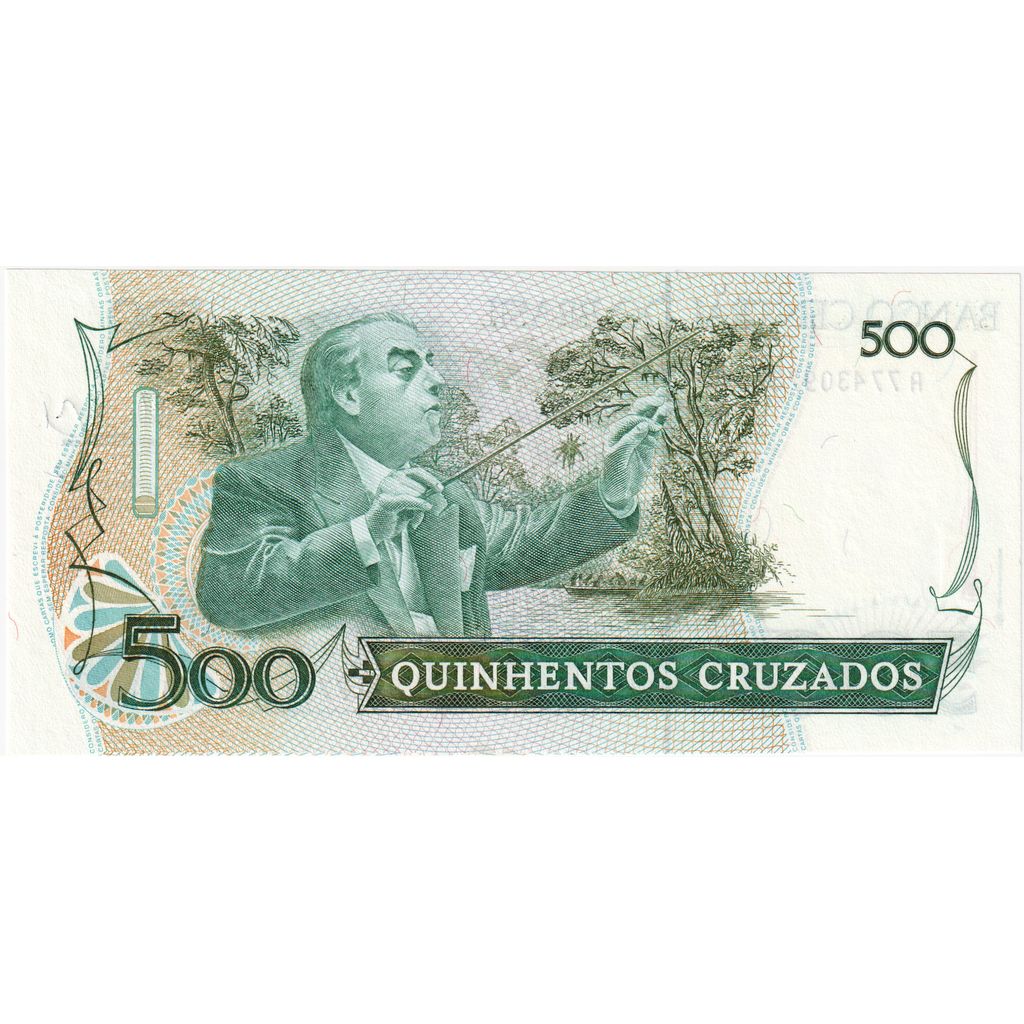 Brasilien, 500 Cruzados, Undated (1986), KM:212d, UNZ