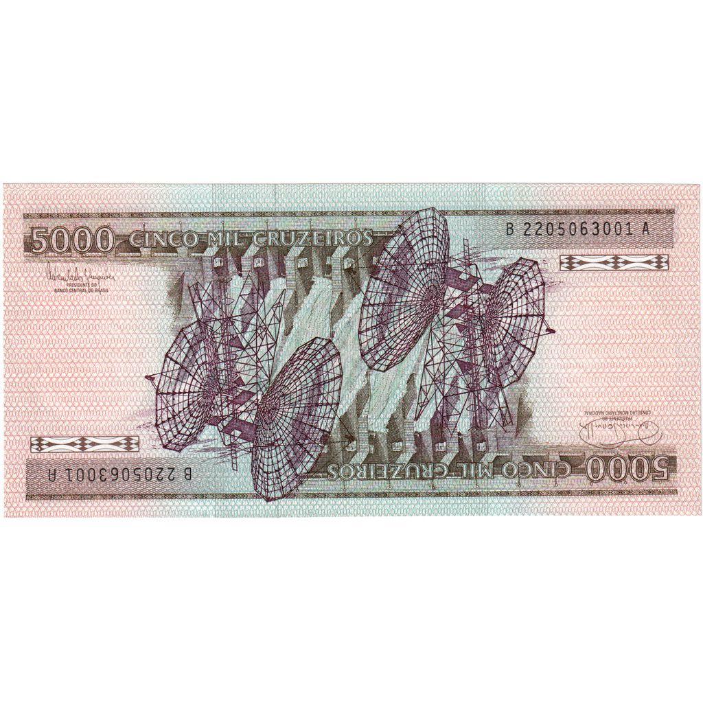 Brazil, 5000 Cruzeiros, KM:202d, UNC(63)