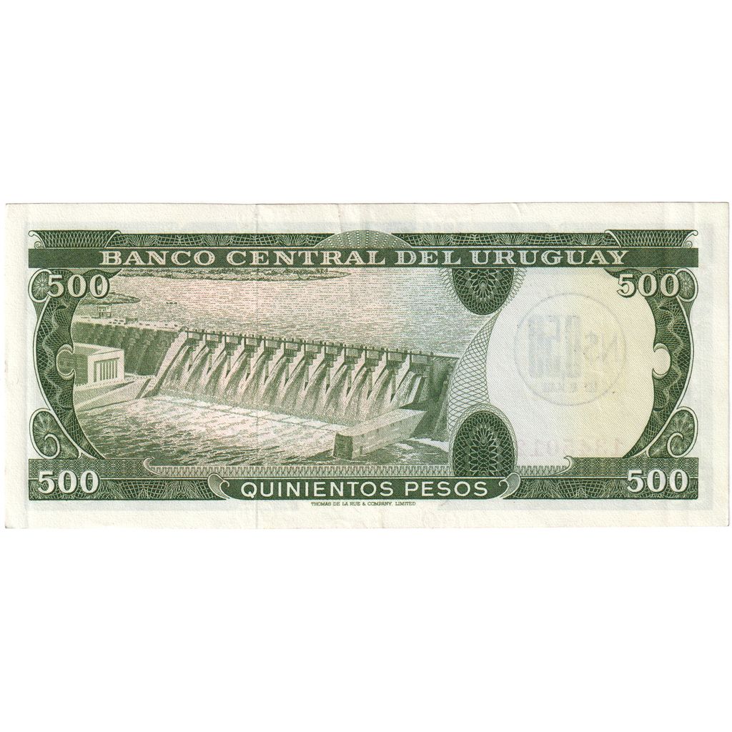 Uruguay, 0.50 Nuevo Peso on 500 Pesos, Undated (1975), KM:54, BB