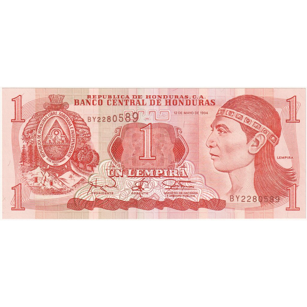 1 Lempira, 1994, Honduras, 1994-05-12, KM:76a, UNC