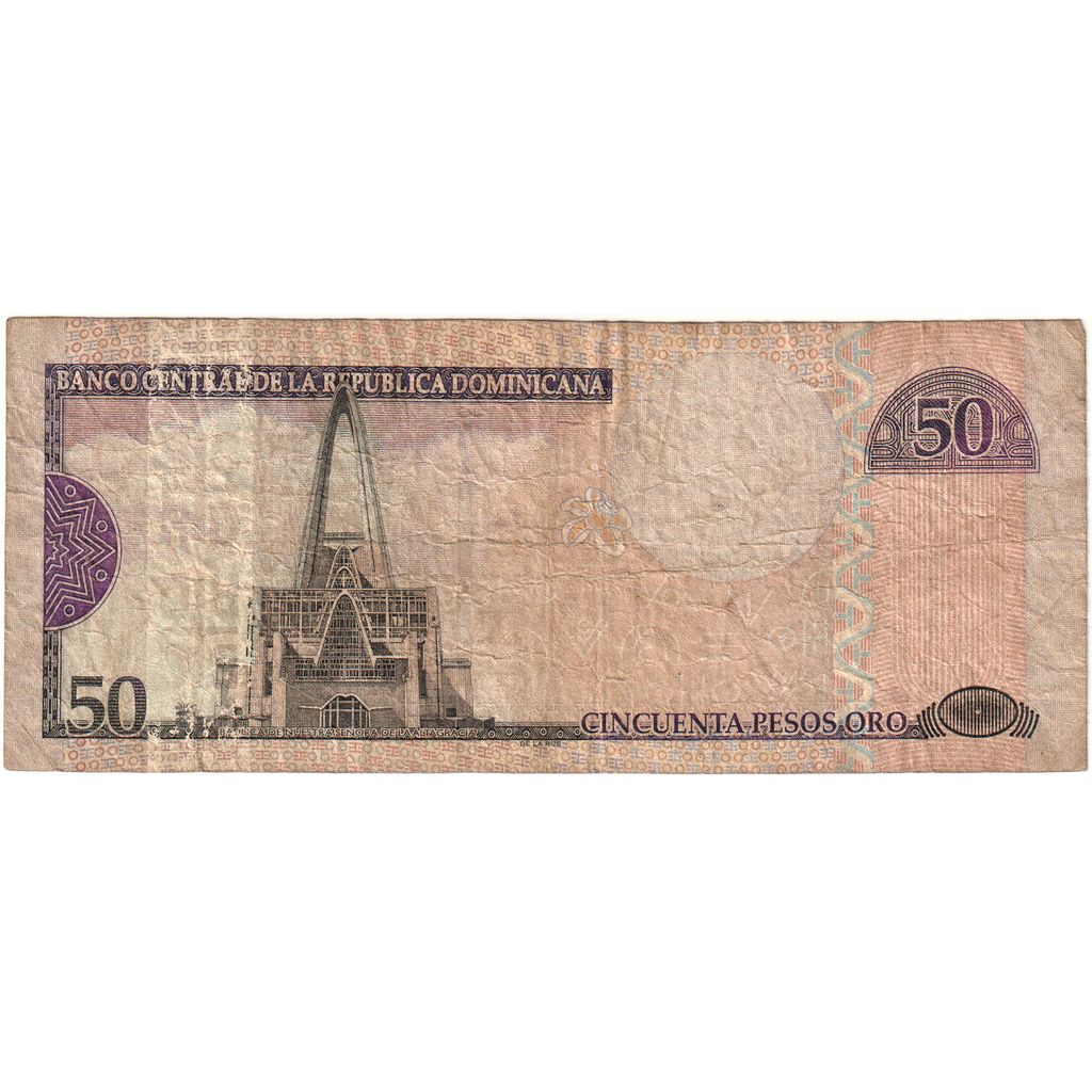 République Dominicaine, 50 Pesos Oro, 2004, KM:170d, TB