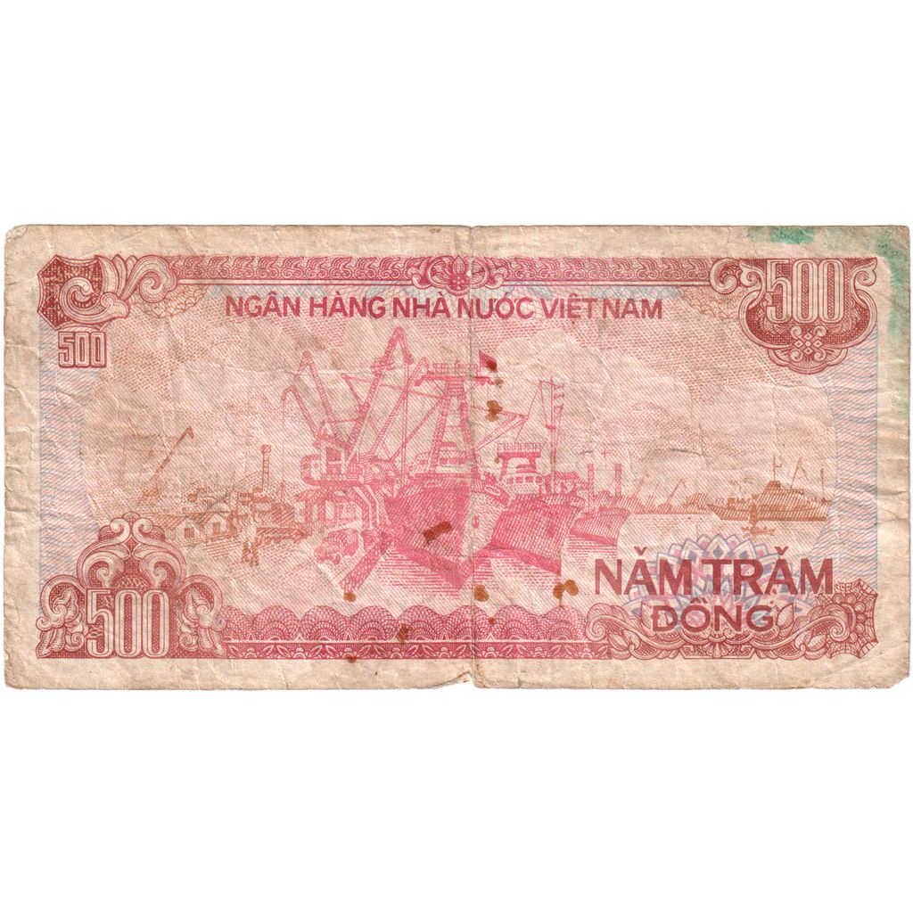 Vietname, 500 D<ox>ng, 1988, KM:101b, VF(20-25)