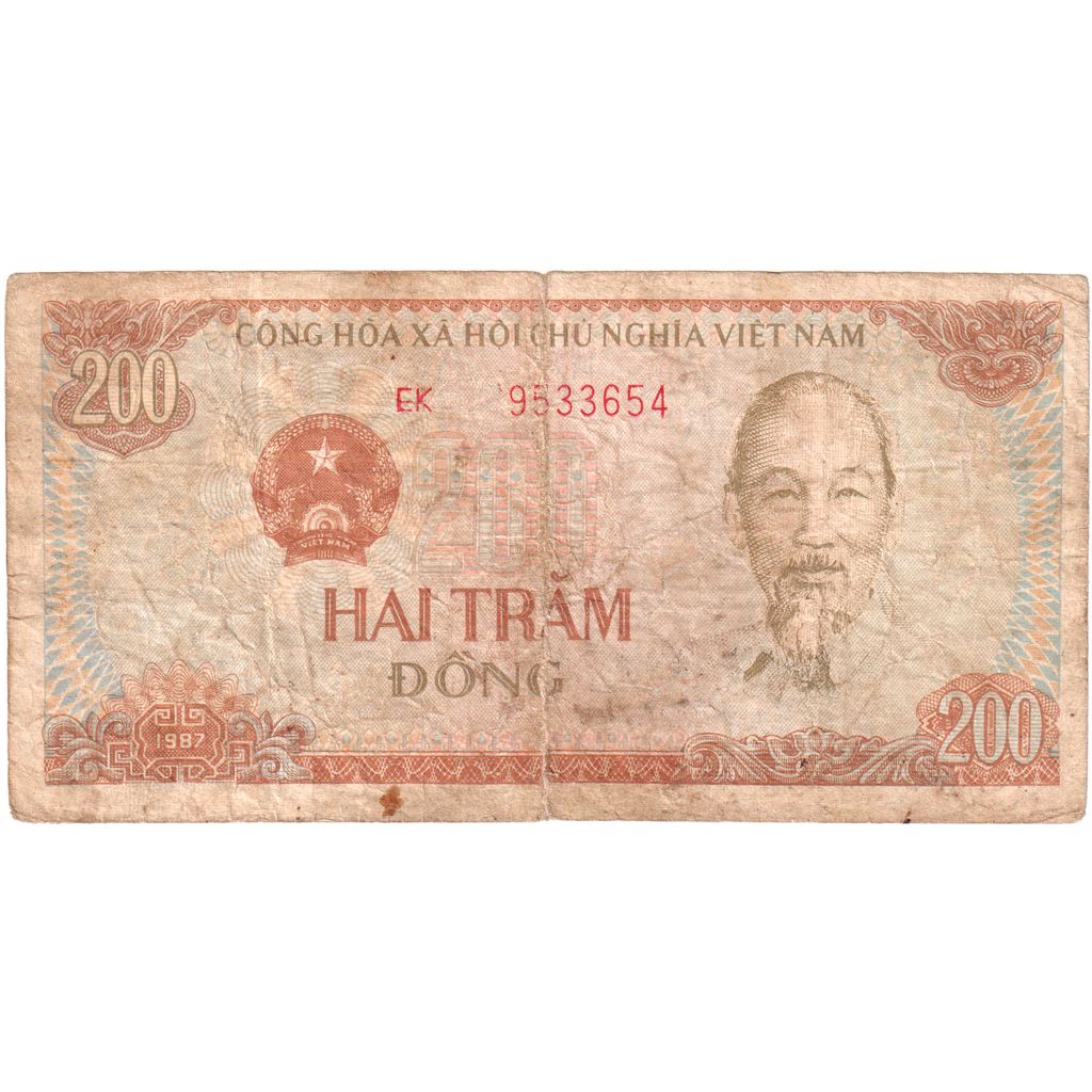 Viet Nam, 200 D<ox>ng, 1987, KM:100b, TB