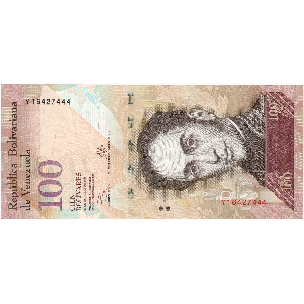 Venezuela, 100 Bolivares, 2013, 2013-10-29, AU(55-58)