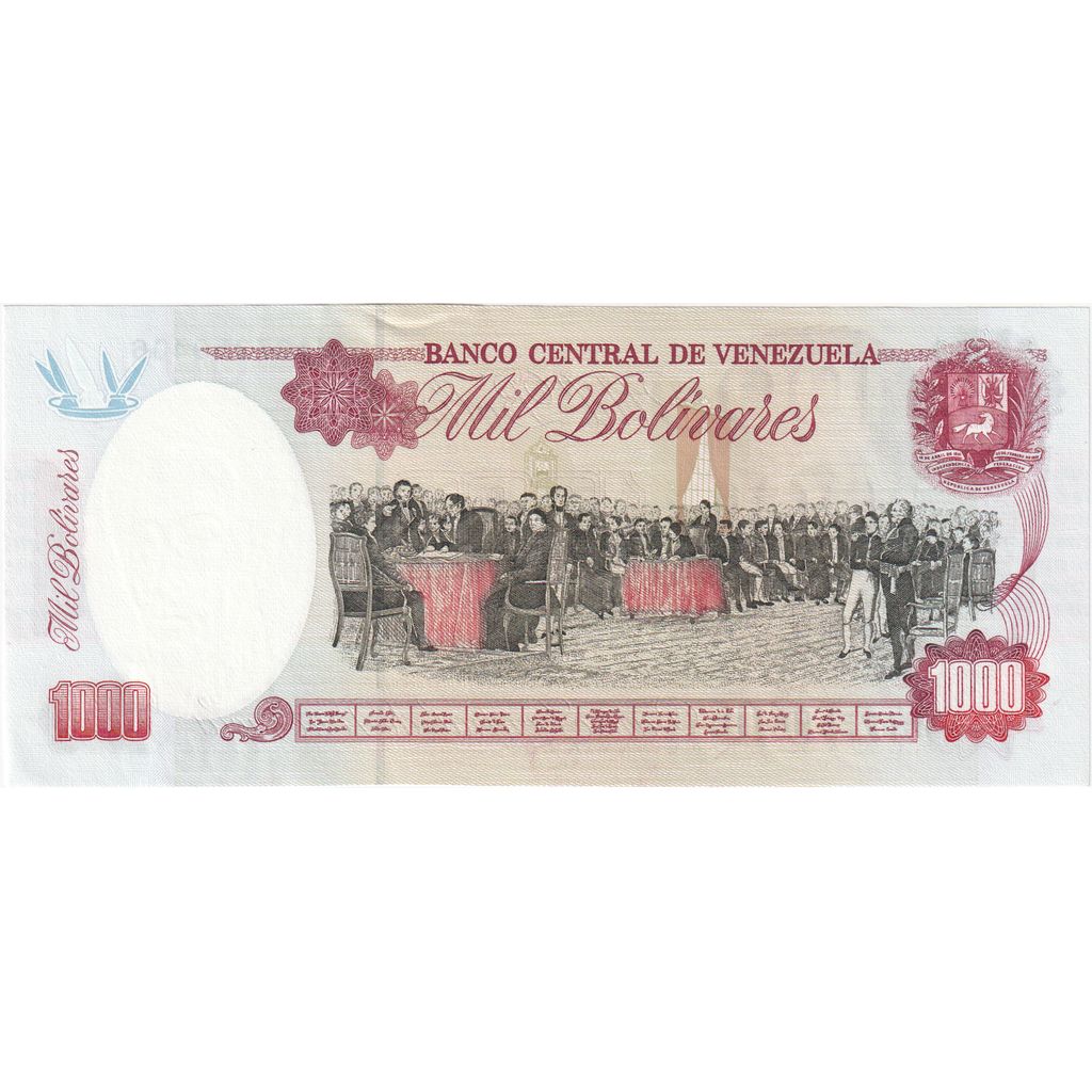 Venezuela, 1000 Bolivares, 1998, 1998-02-05, KM:76c, AU(55-58)