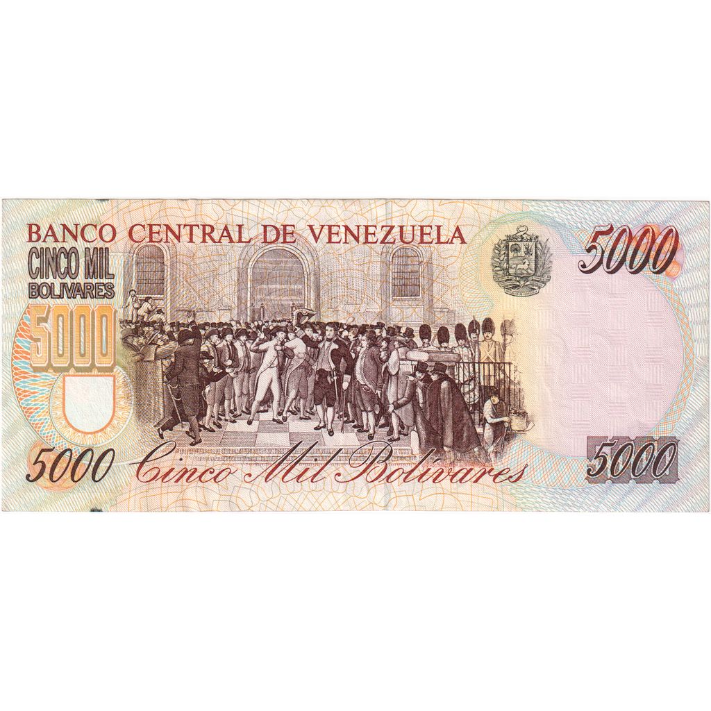 Venezuela, 5000 Bolivares, 1998, 1998-08-06, KM:78c, SPL